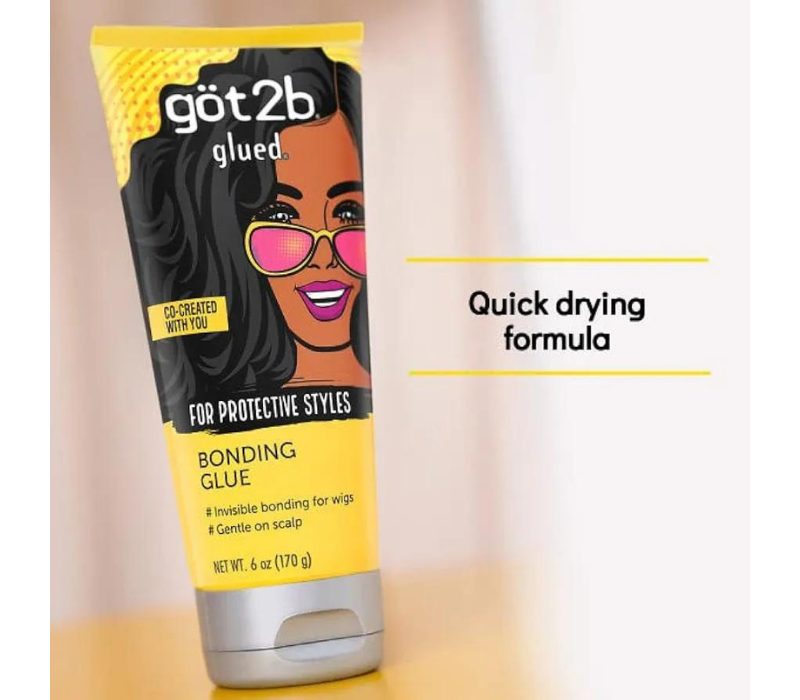 Got2b Glued Bonding Glue For protective styles, Gentle on Scalp 